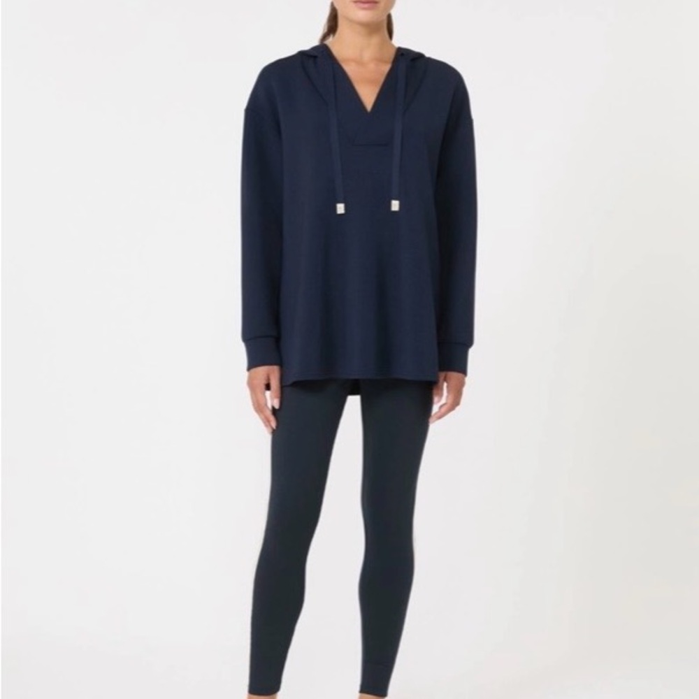 LONG SCUBA JERSEY SWEATSHIRT - NAVY
